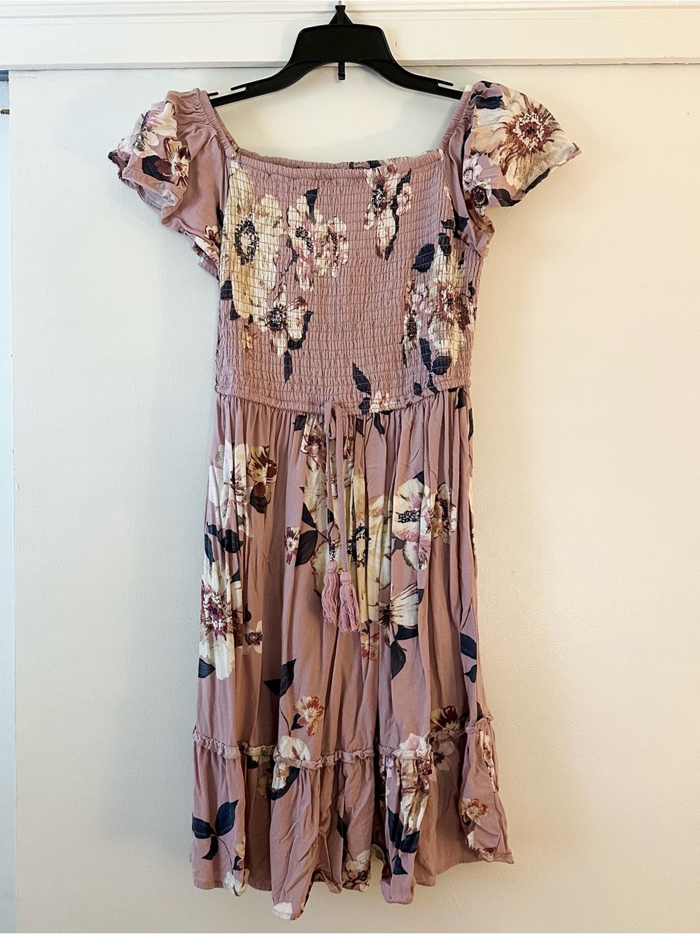 Xhilaration Smocked Floral Mini Dress